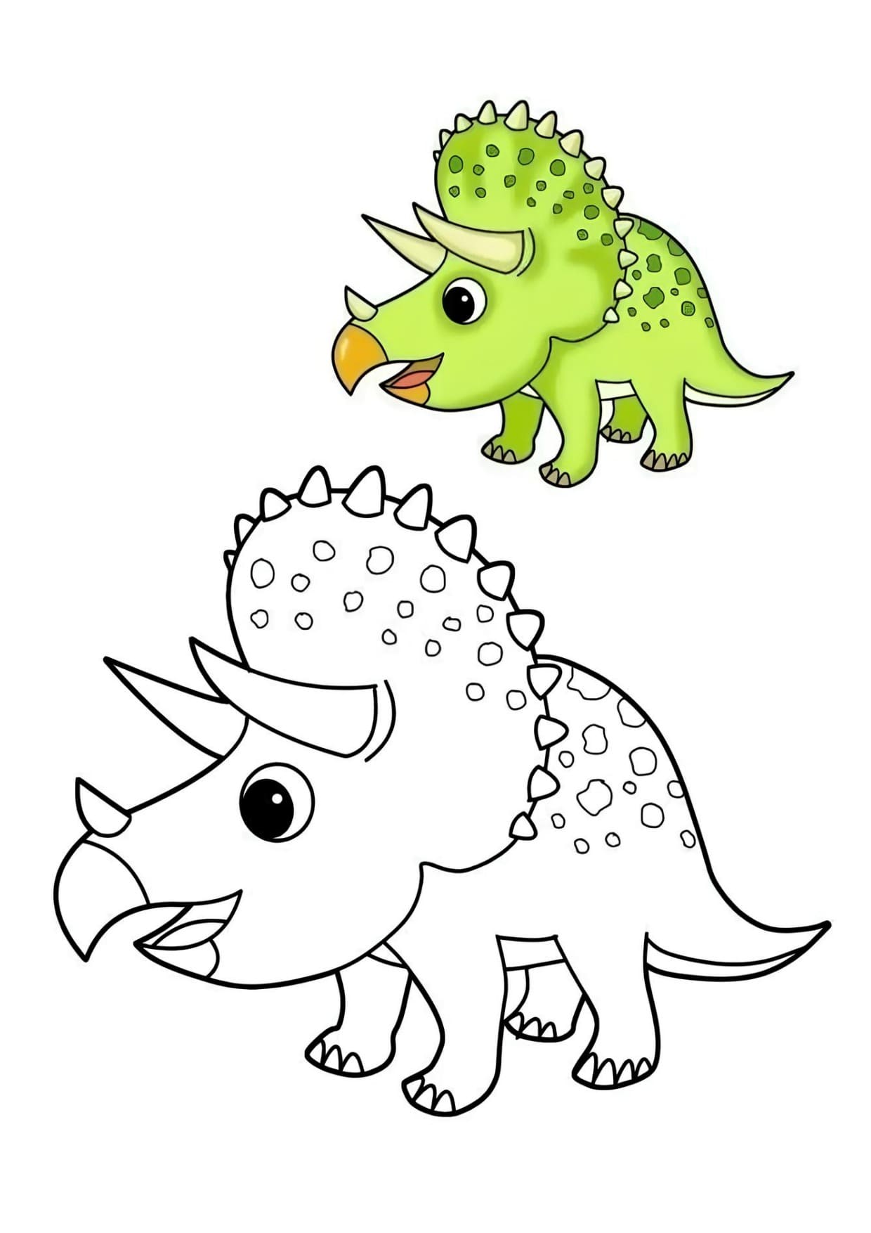 Desenhos de Dinossauros Para Colorir e Pintar Imprimir PDF