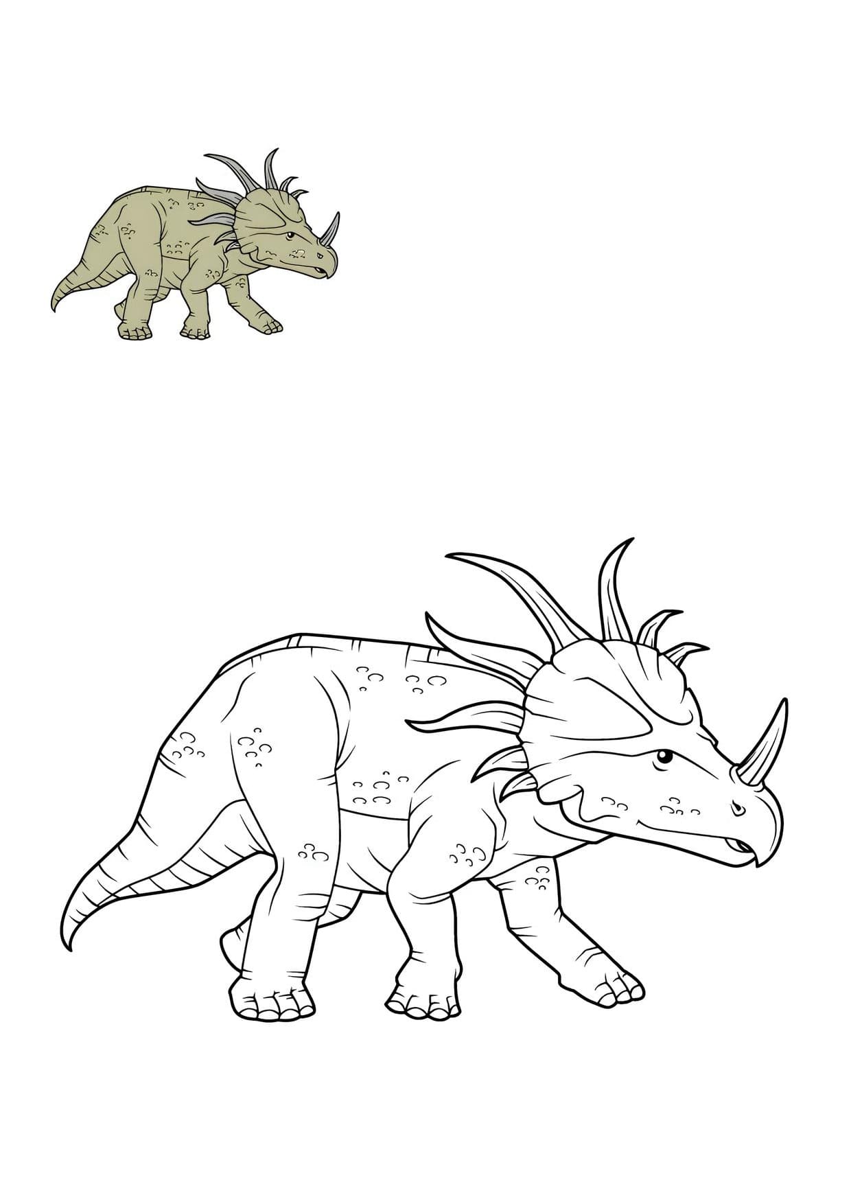 Desenhos de Dinossauros Para Colorir e Pintar Imprimir PDF