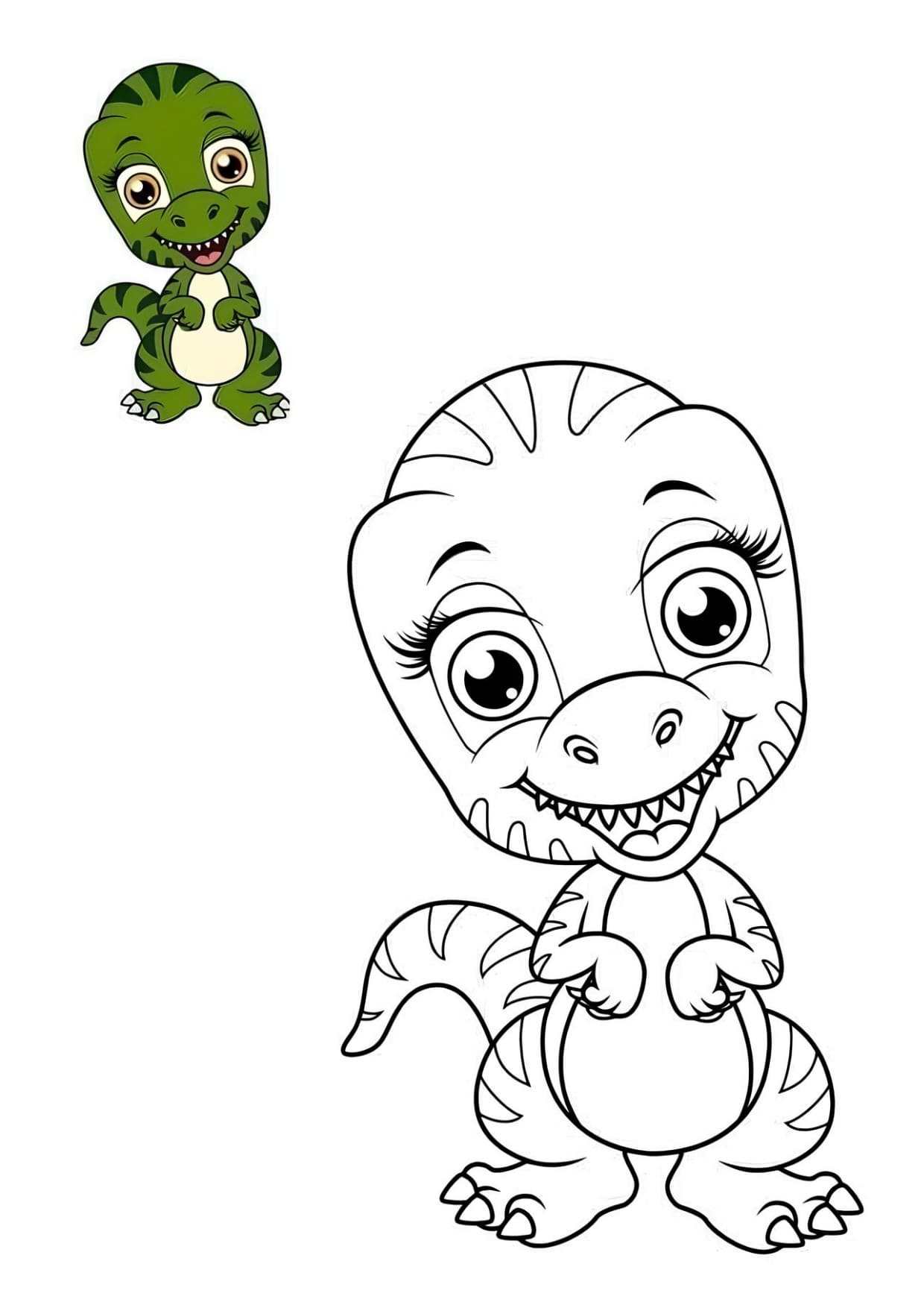 Desenhos de Dinossauros Para Colorir e Pintar Imprimir PDF
