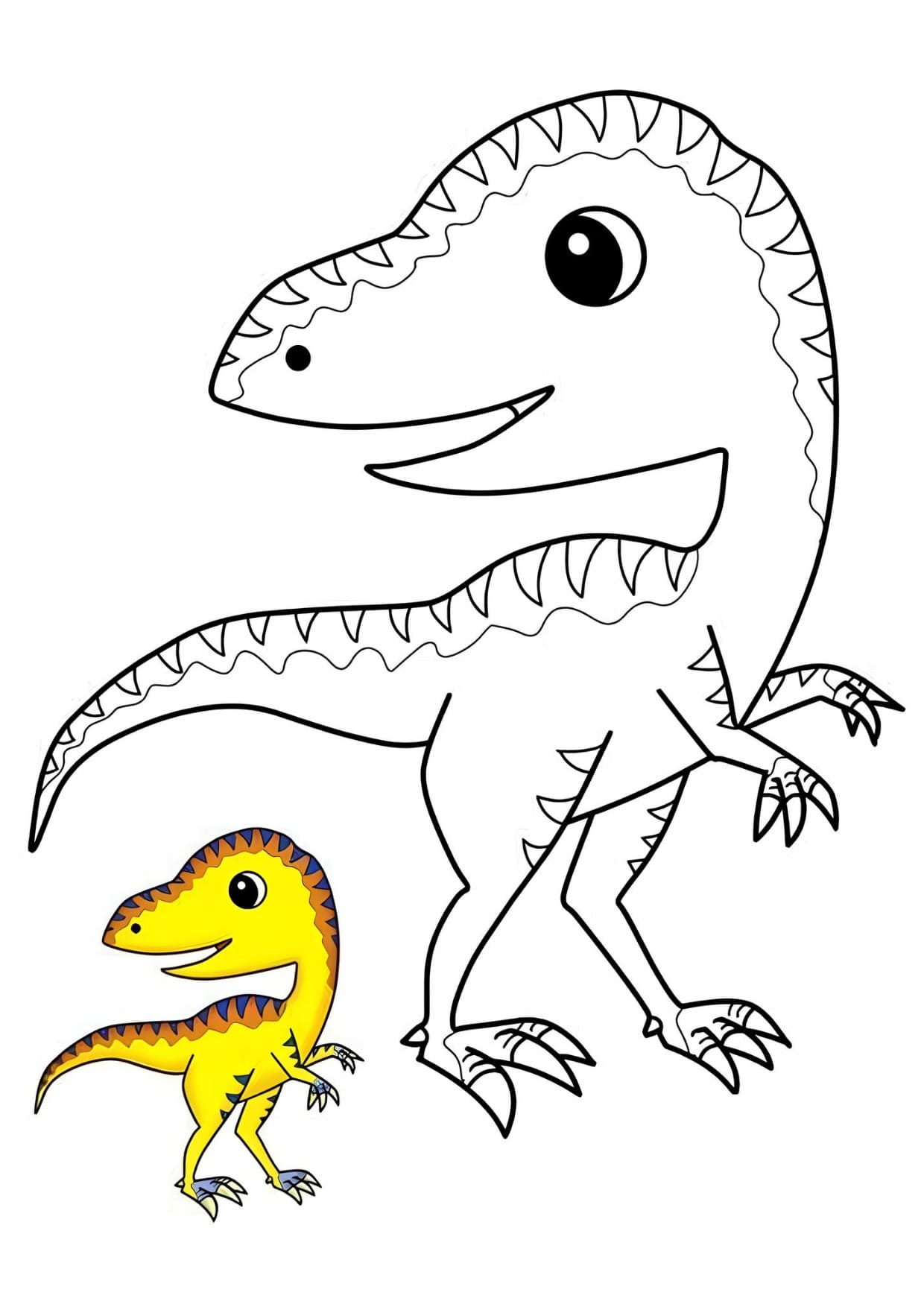 Desenhos de Dinossauros Para Colorir e Pintar Imprimir PDF