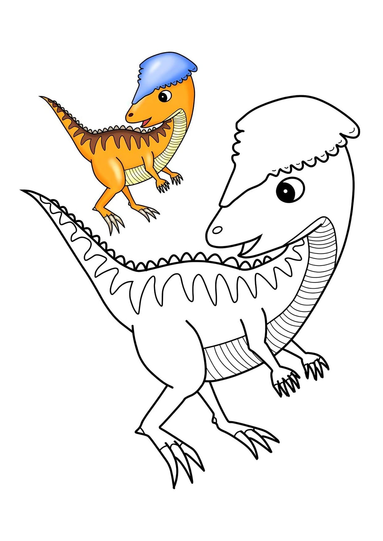 Desenhos de Dinossauros Para Colorir e Pintar Imprimir PDF