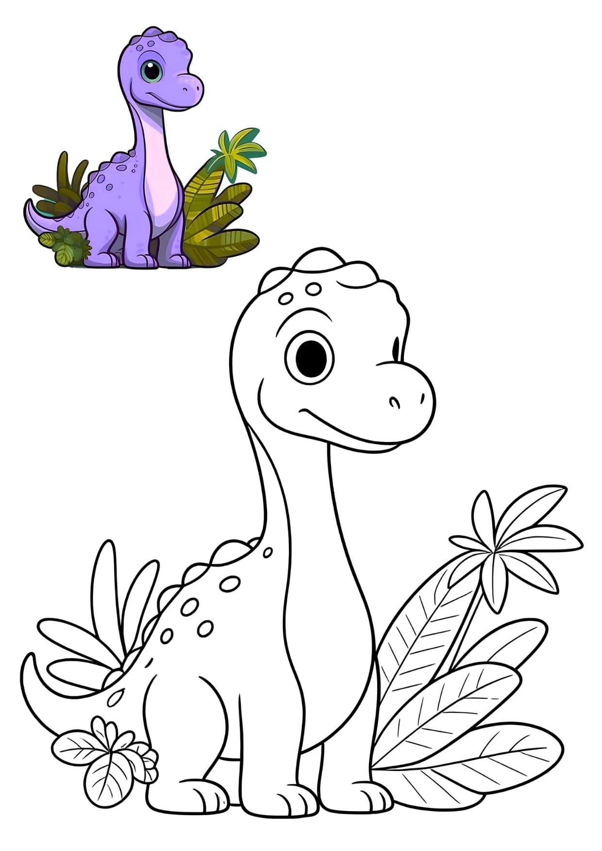 Desenhos de Dinossauros Para Colorir e Pintar Imprimir PDF
