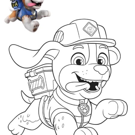 Chase Patrulha Canina Para Colorir Imprimir PDF Grátis