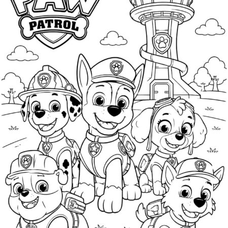 Desenhos Patrulha Canina Para Imprimir e Colorir PDF