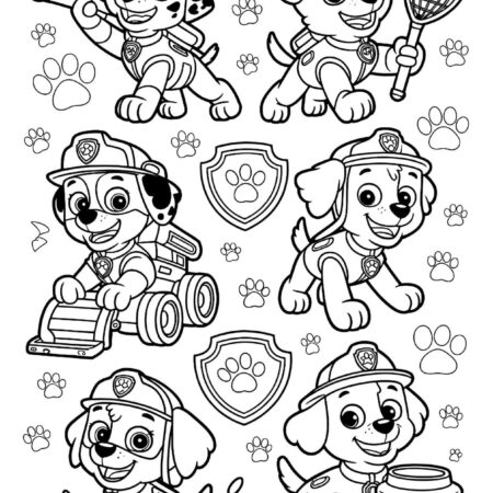 Desenhos Patrulha Canina Para Imprimir e Colorir PDF