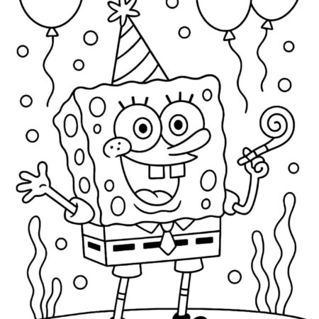 Desenhos do Bob Esponja Para Colorir e Pintar Imprimir PDF