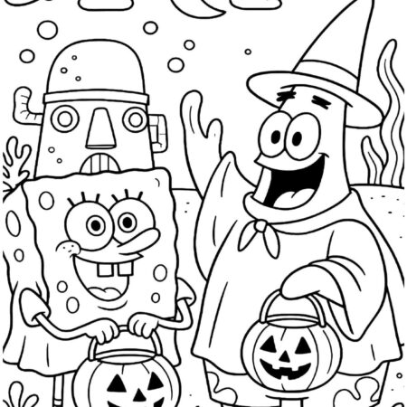 Desenhos do Bob Esponja Para Colorir e Pintar Imprimir PDF