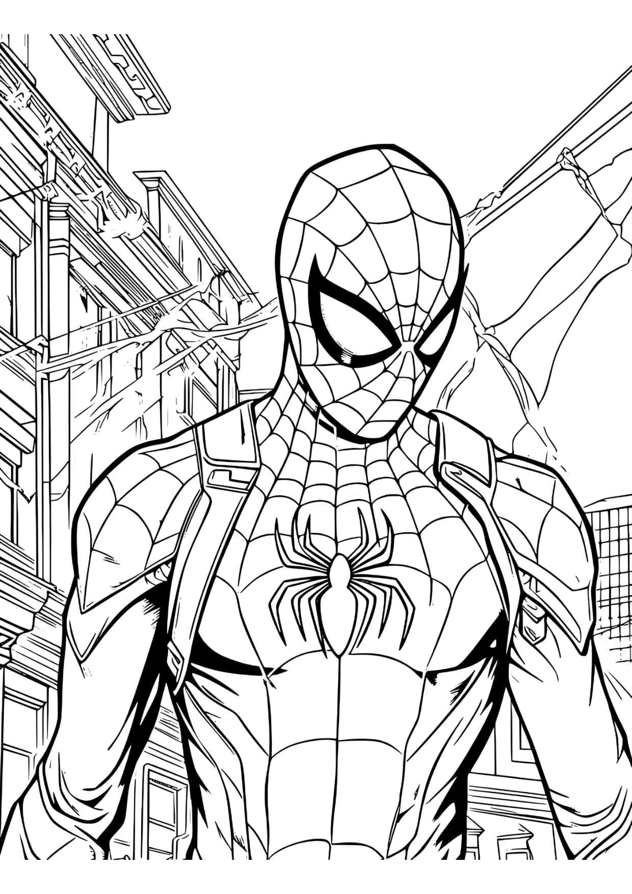 Desenhos do Homem Aranha Para Colorir Imprimir PDF