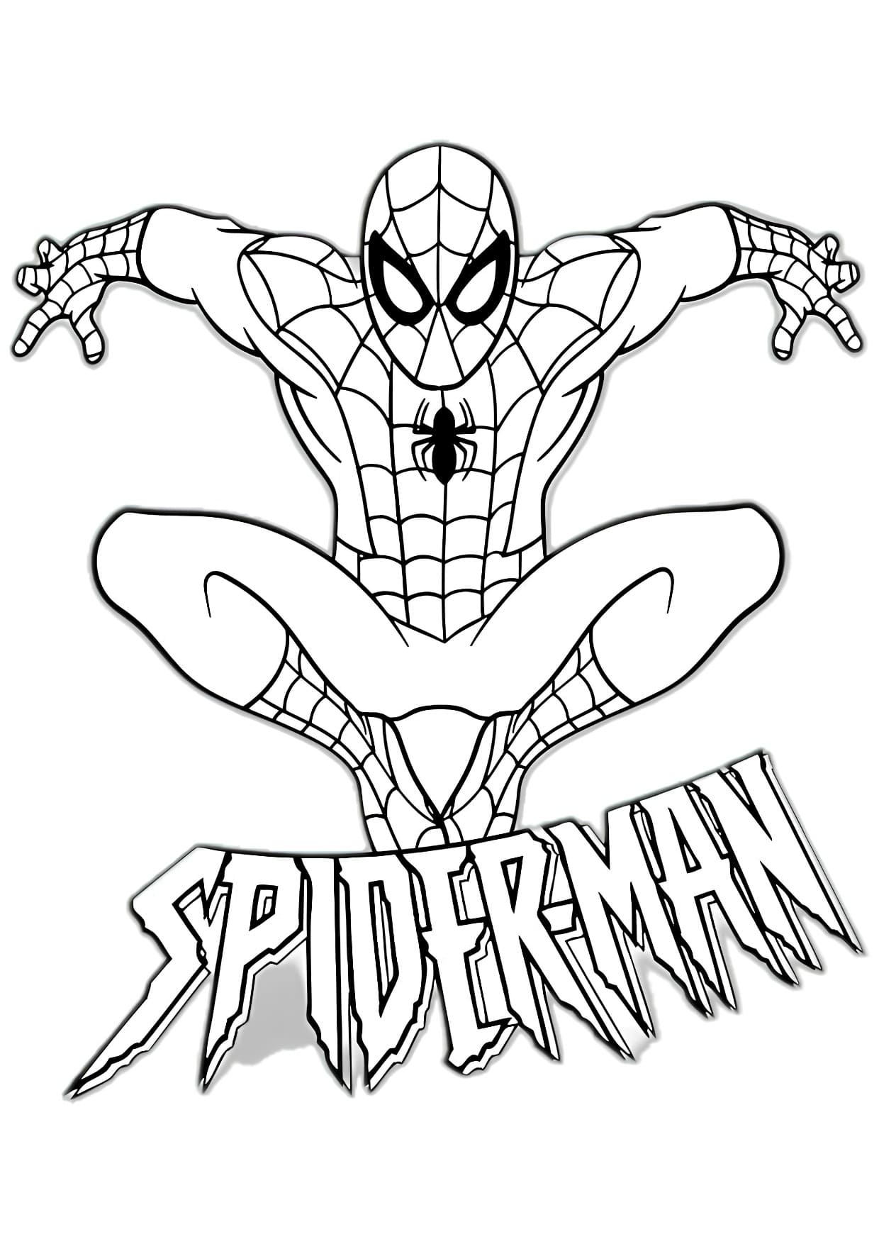 Desenhos do Homem Aranha Para Colorir Imprimir PDF
