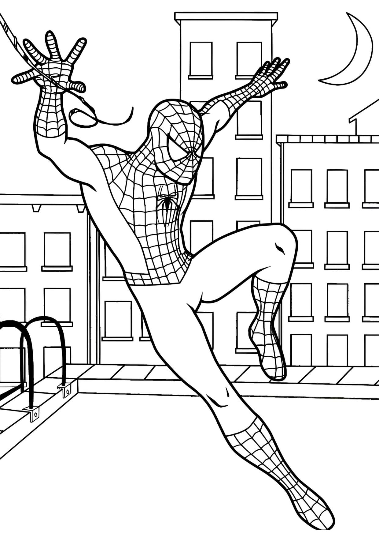 Desenhos do Homem Aranha Para Colorir Imprimir PDF