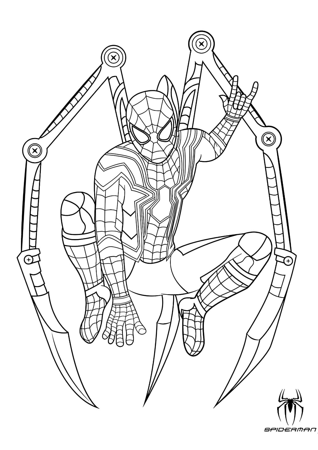 Homem Aranha Desenhos Para Colorir Imprimir PDF