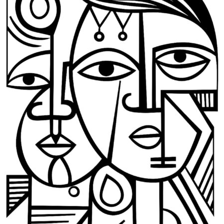 Desenhos Para Adultos Colorir Picasso Cubismo Imprimir PDF