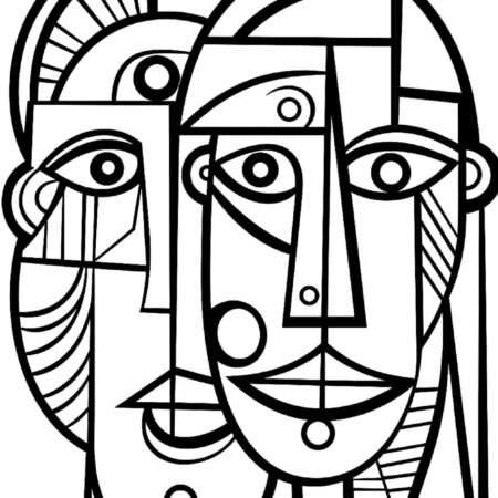 Desenhos Para Adultos Colorir Picasso Cubismo Imprimir PDF