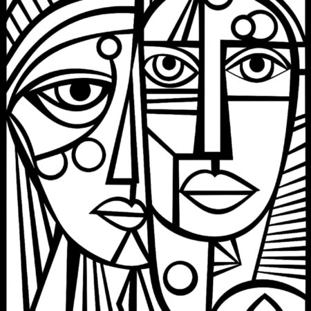 Desenhos Para Adultos Colorir Picasso Cubismo Imprimir PDF