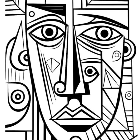 Desenhos Para Adultos Colorir Picasso Cubismo Imprimir PDF