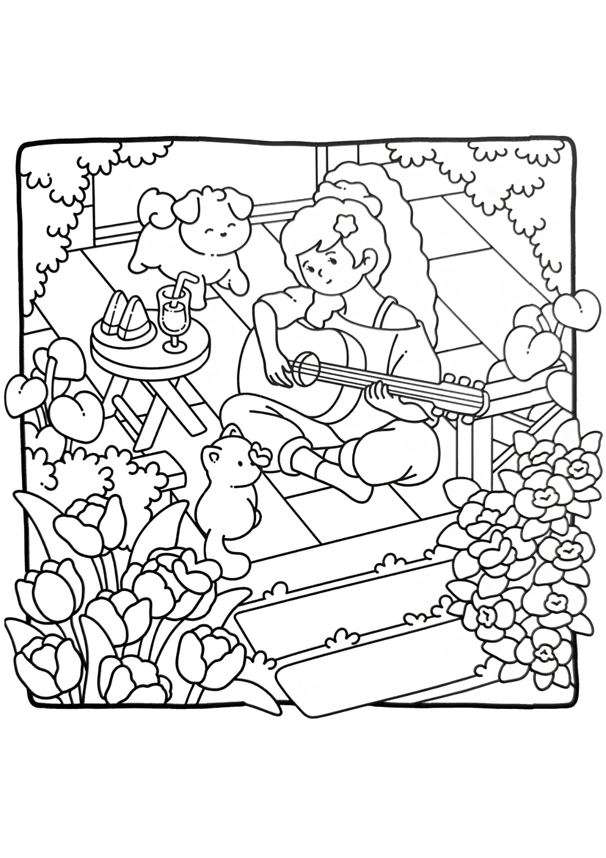 Desenhos Para Colorir Terapia Imprimir PDF Vida Aconchegante