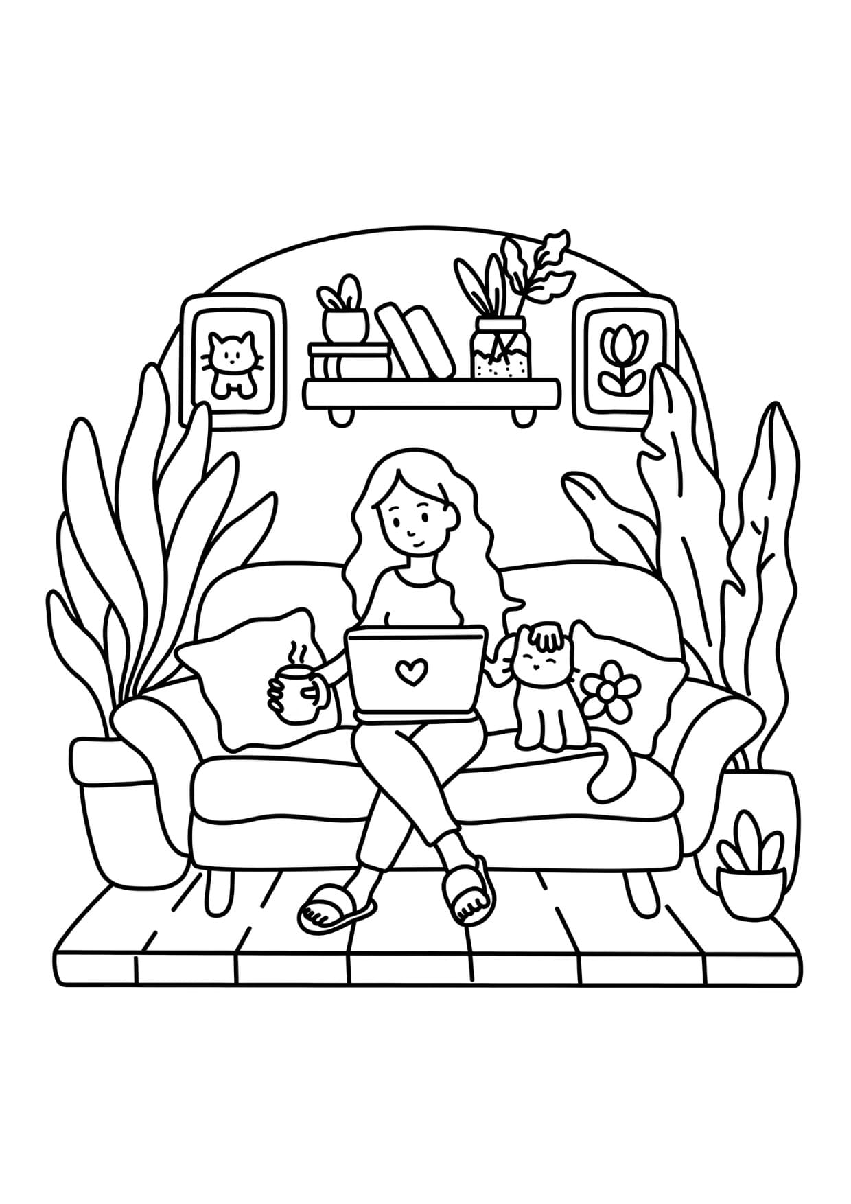 Desenhos Para Colorir Terapia Imprimir PDF Vida Aconchegante