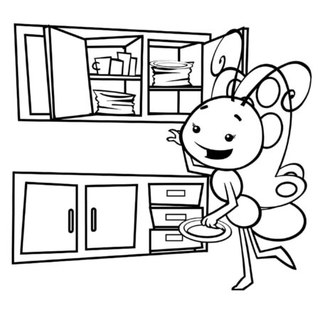 Borboletinha da Galinha Pintadinha Para Colorir e Imprimir PDF
