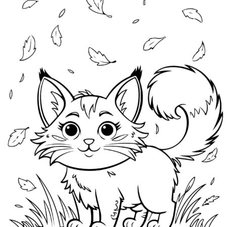 Desenhos de Gatos Fofos Para Colorir e Imprimir PDF