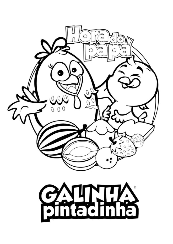 Desenhos da Galinha Pintadinha Para Colorir e Imprimir PDF