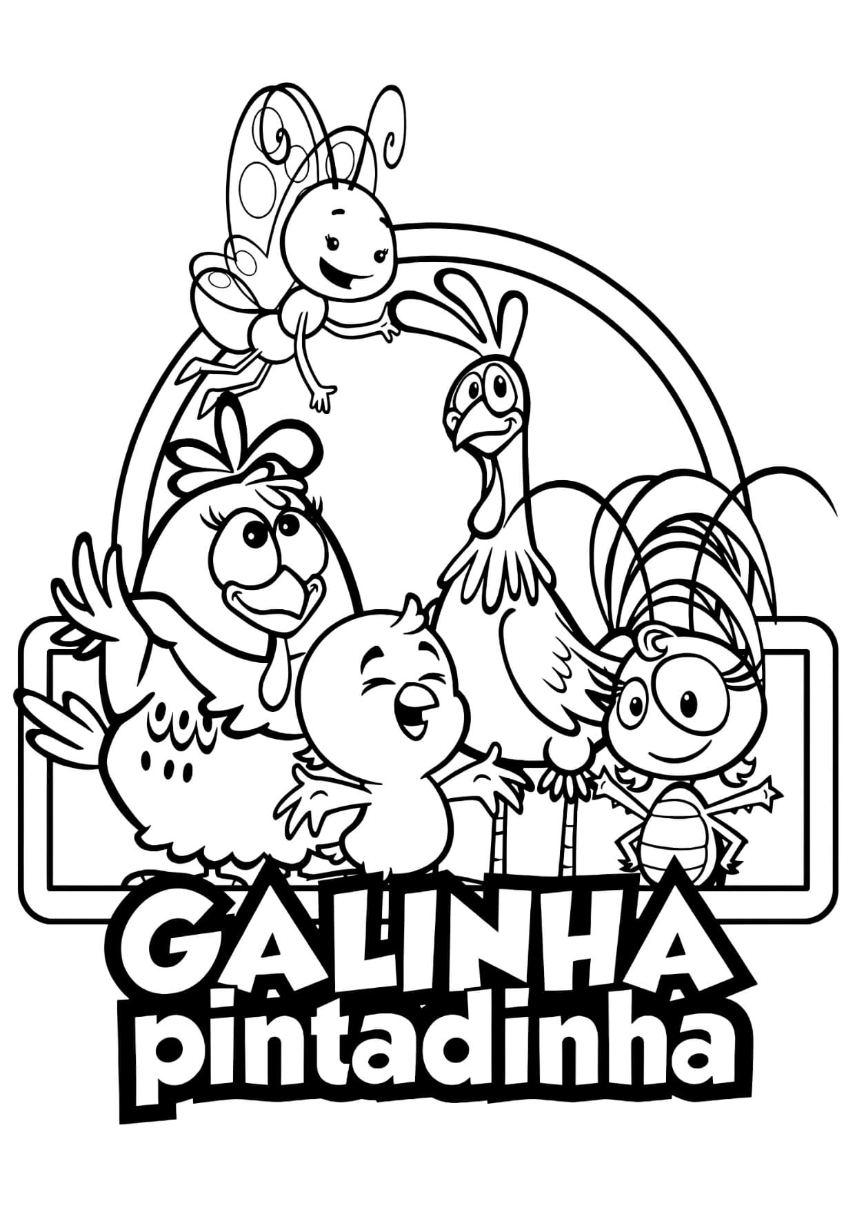 Desenhos da Galinha Pintadinha Para Colorir e Imprimir PDF