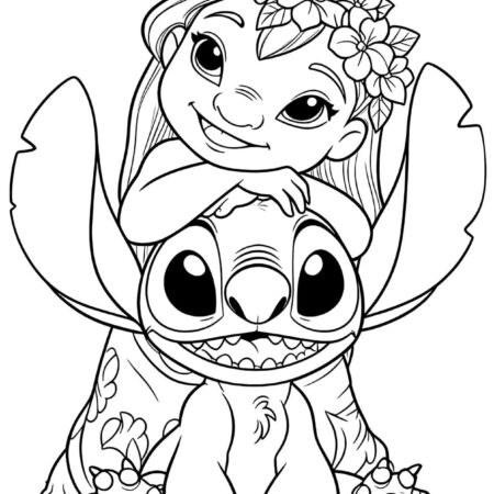 Desenhos do Lilo e Stitch Para Colorir e Imprimir PDF