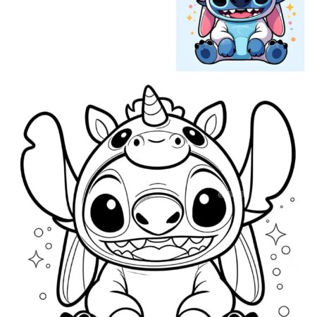 Desenhos do Stitch Para Colorir e Imprimir PDF