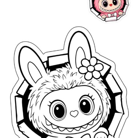 Desenhos de Labubu Para Colorir e Imprimir PDF