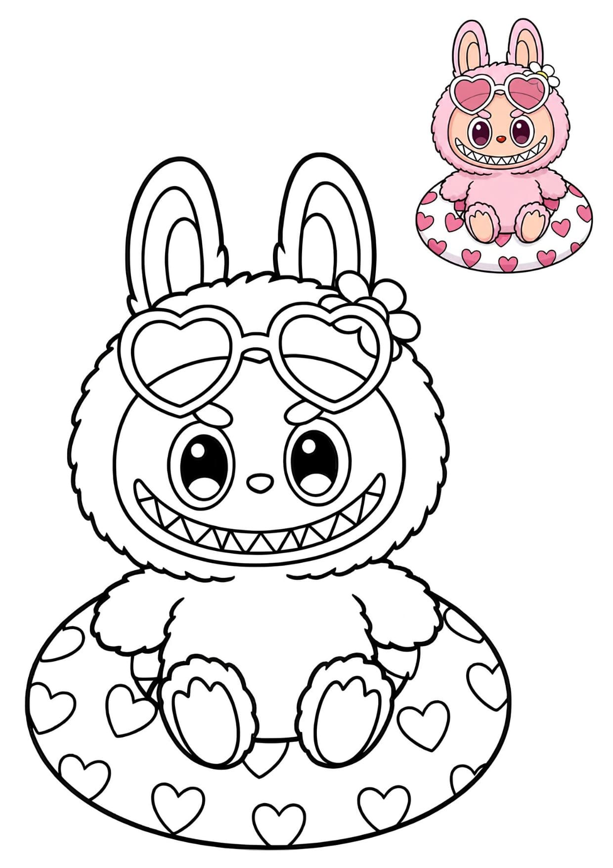 Desenhos de Labubu Para Colorir e Imprimir PDF