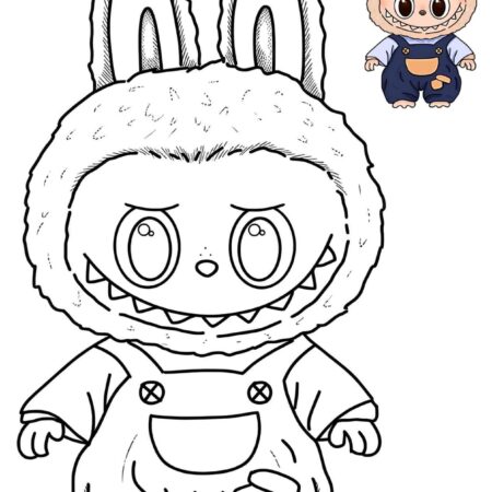 Desenhos de Labubu Para Colorir e Imprimir PDF