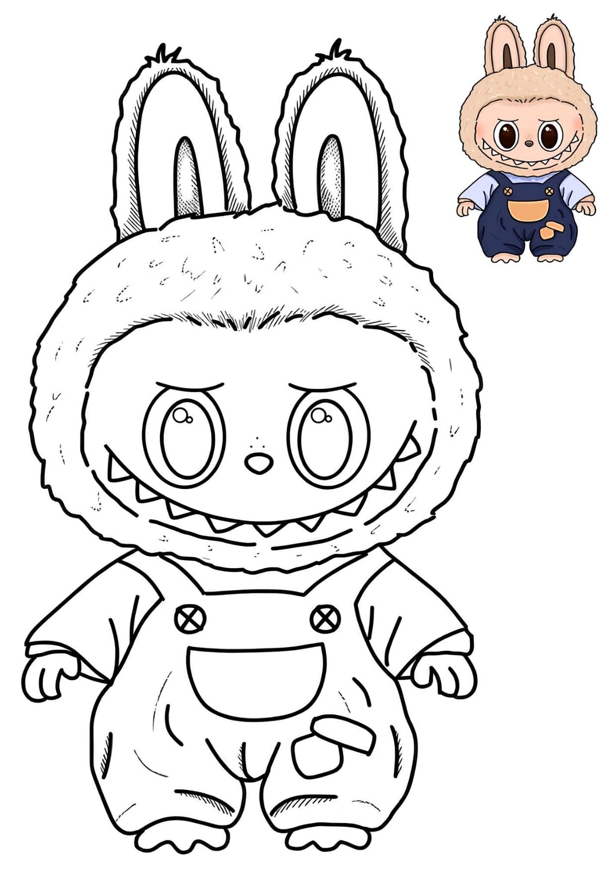 Desenhos de Labubu Para Colorir e Imprimir PDF