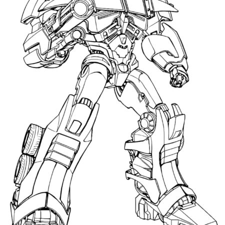 Desenho Optimus Prime Transformers Para Colorir e Imprimir