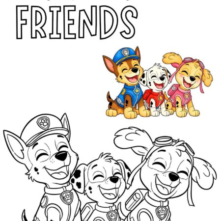 Desenhos da Patrulha Canina Para Colorir e Imprimir PDF