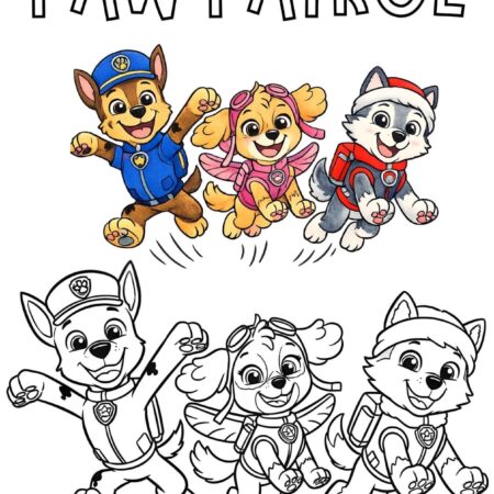 Desenhos da Patrulha Canina Para Colorir e Imprimir PDF