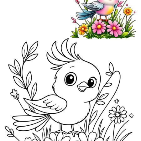 Desenhos Fofos Para Colorir de Animais Imprimir PDF