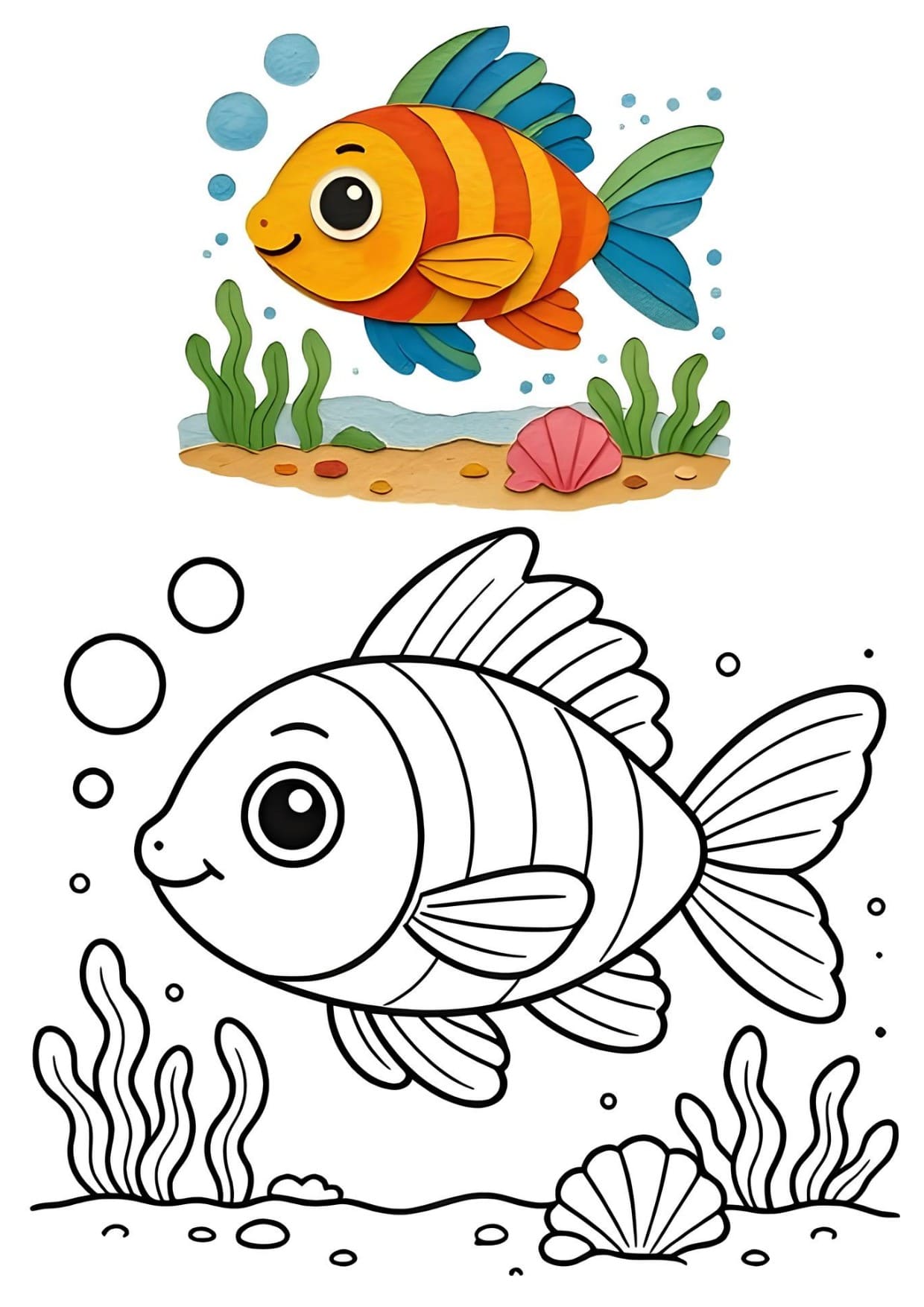 Desenhos de Animais Fofos Para Colorir Infantil - Imprimir PDF