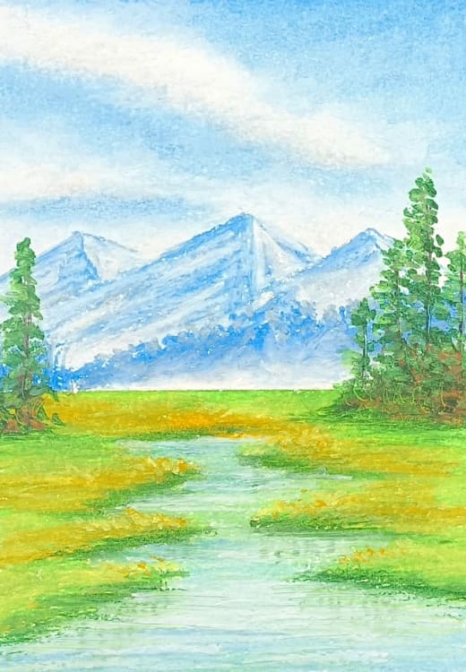 Curso Online de Pintura com Giz Pastel Oleoso Paisagens