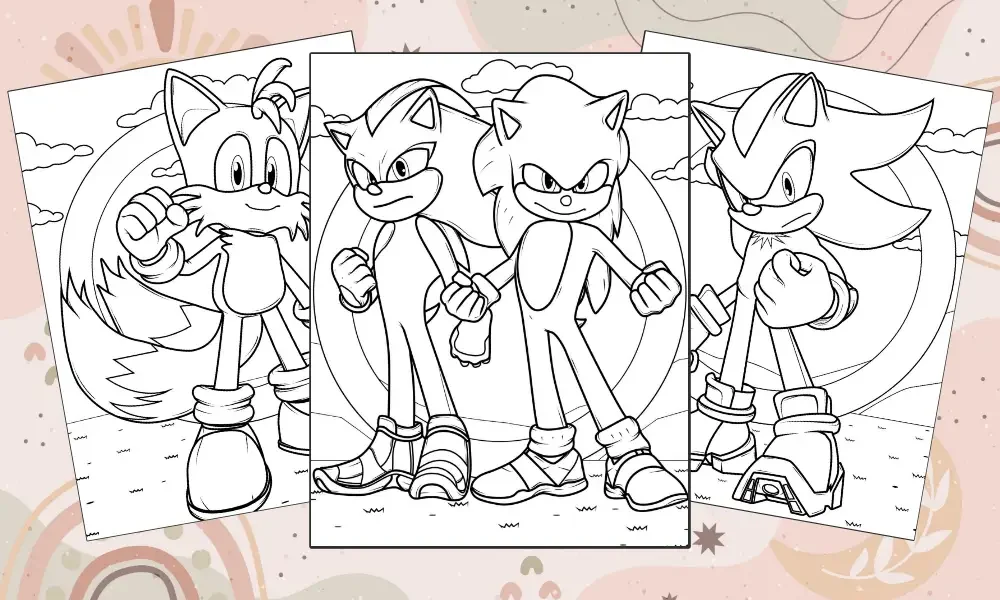 Sonic Coloring Pages Free PDF Printable