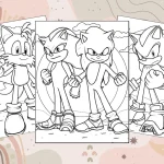 Desenhos do Sonic Para Colorir e Pintar Imprimir PDF