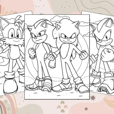 Sonic Coloring Pages Free PDF Printable