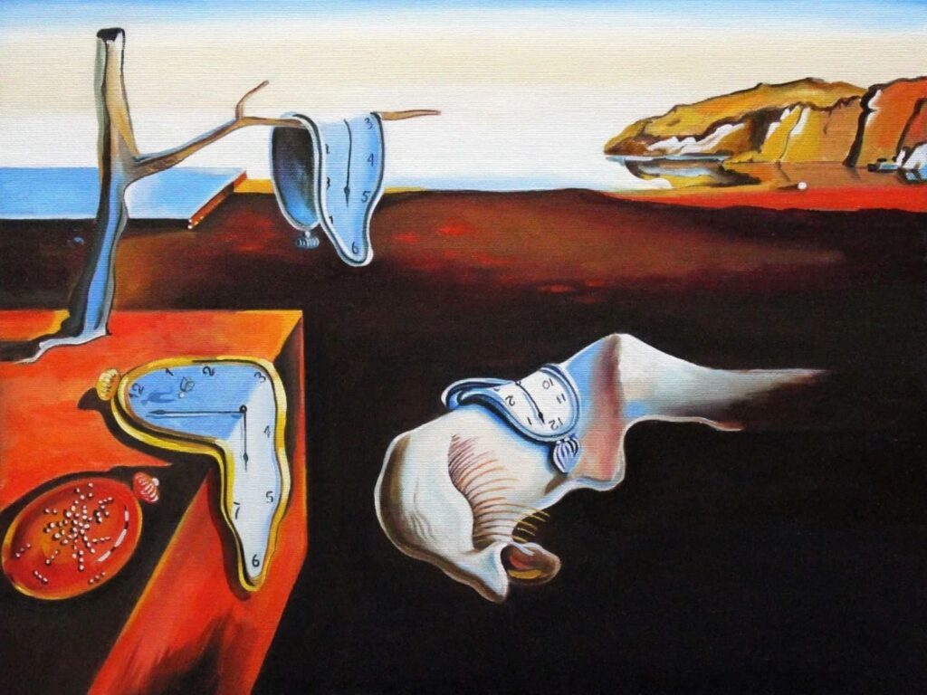 Pintura A Persistência da Memória - Salvador Dalí