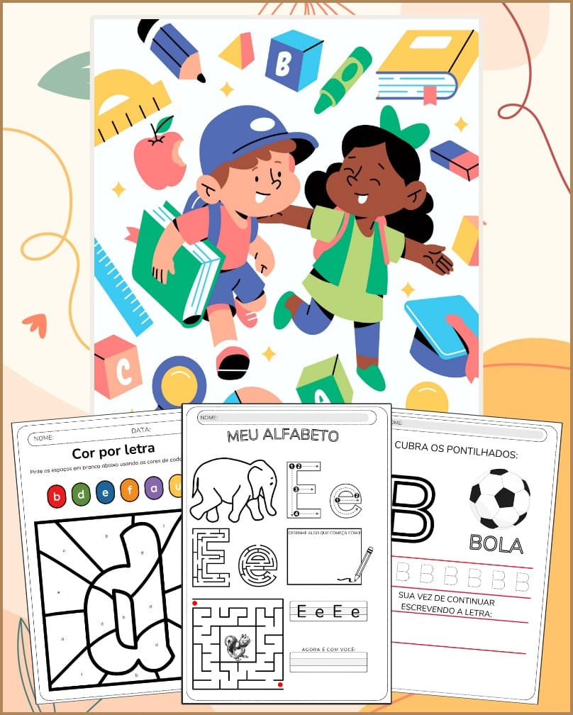 Atividades de Alfabetização e Letramento Infantil PDF 1 Ano Atividades de Alfabetização e Letramento Infantil PDF 1 Ano